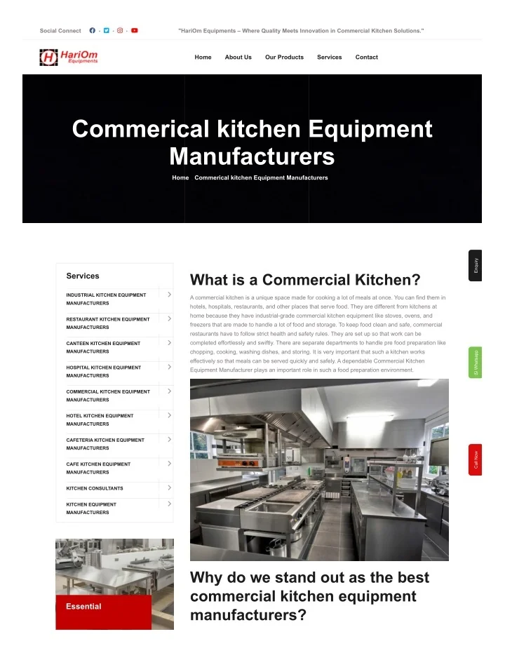 PPT - Commercial Kitchen Equipment Manufacturers, supplier. PowerPoint ...