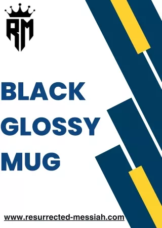 Elevate Your Drinkware with Our Black Glossy Mug