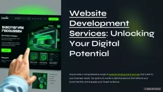 Comprehensive Website Development Services for Your Business