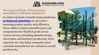 Expert Professional Assemblers for Your Business Needs