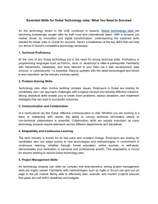 Essential Skills for Dubai Technology Jobs_ What You Need to Succeed