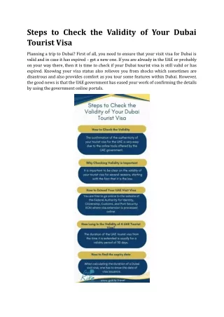 steps to check the validity of your dubai tourist