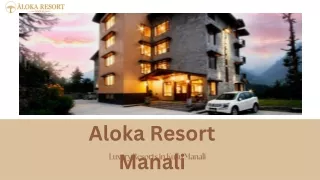 Luxury Resorts in Kullu Manali