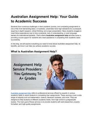 australian assignment help your guide to academic