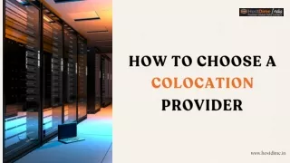 How to Choose a Colocation Provider - Hostdime India