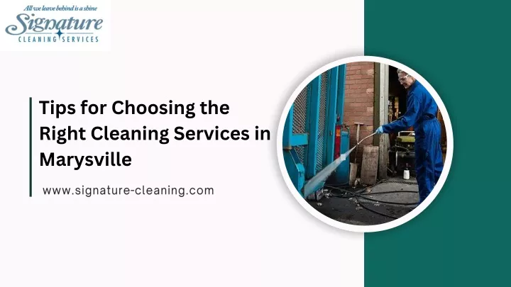 tips for choosing the right cleaning services