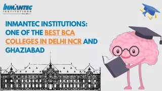 INMANTEC Institutions One of the Best BCA Colleges in Delhi NCR and Ghaziabad