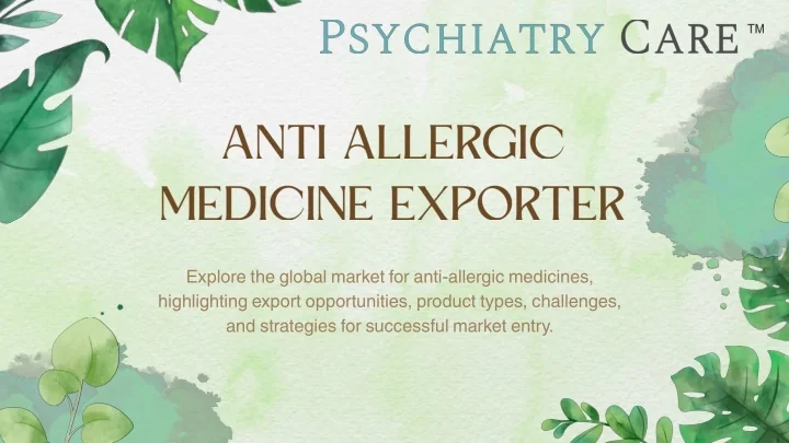 PPT - Anti Allergic Medicine Exporter PowerPoint Presentation, free ...
