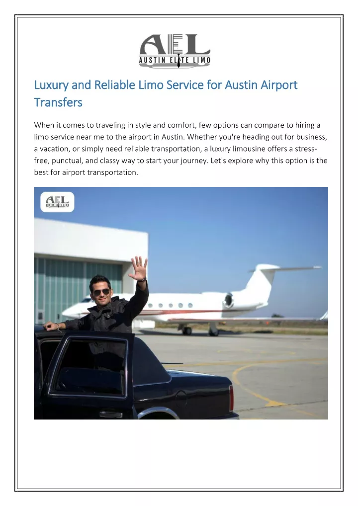 luxury and reliable limo service for austin