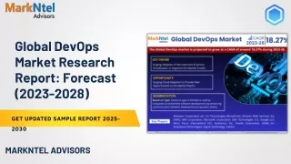DevOps Market Size, Share & Growth | Trends and Segment 2023-28