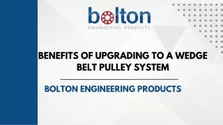 Benefits of Upgrading to a Wedge Belt Pulley System