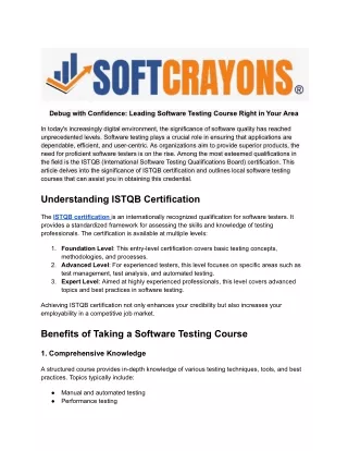 debug with confidence leading software testing