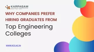 Why Companies Prefer Hiring Graduates from Top Engineering Colleges