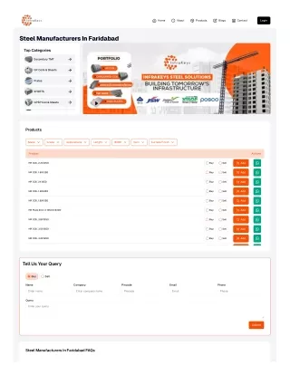 Steel Manufacturers in Faridabad
