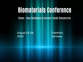 International Conference on Biomaterials