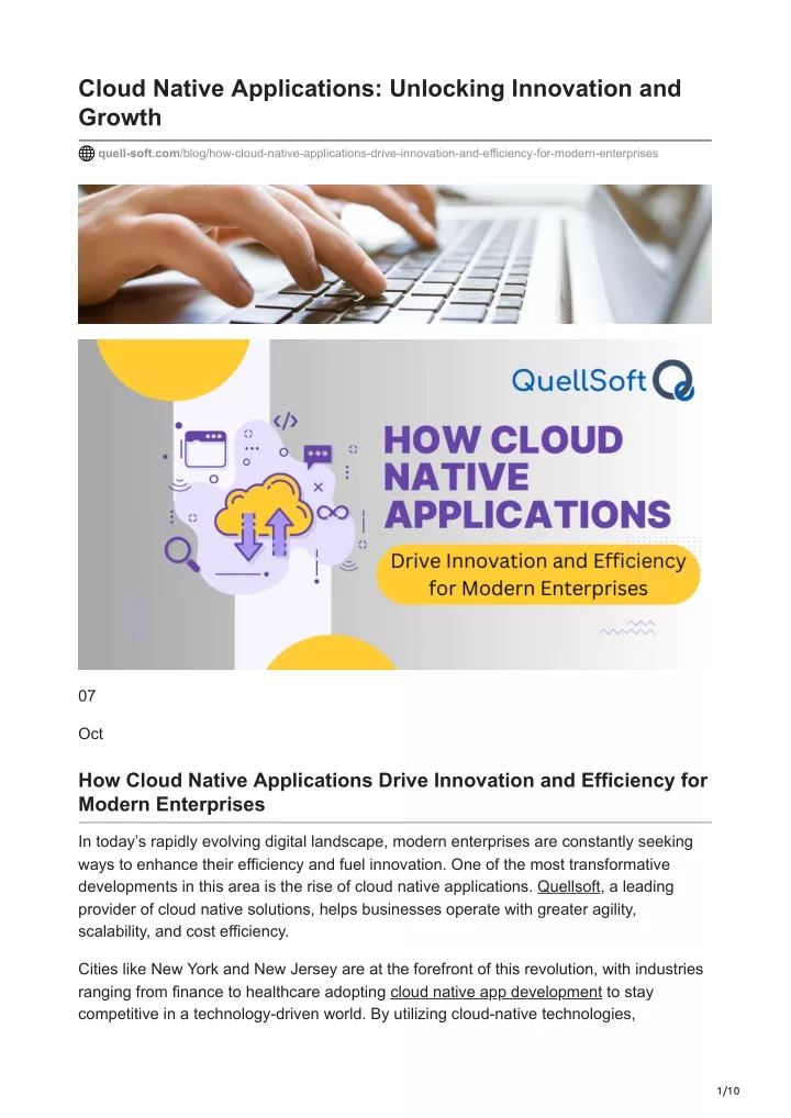 cloud native applications unlocking innovation