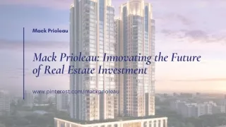 Mack Prioleau: Pioneering Real Estate Innovation