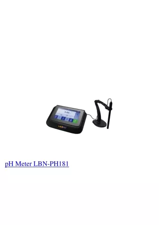 ph meter lbn ph181