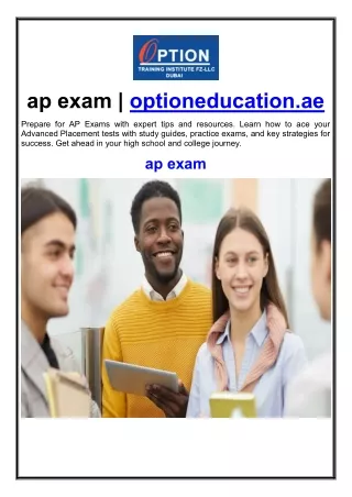 ap exam optioneducation ae
