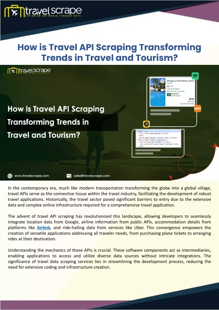 how is travel api scraping transforming trends