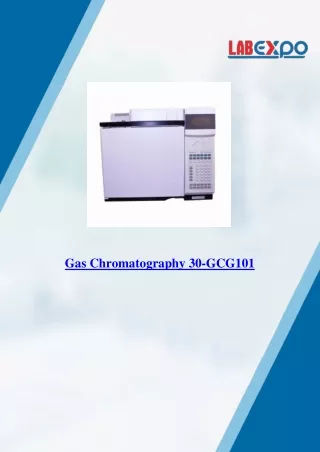 gas chromatography 30 gcg101