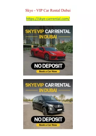 Skye - VIP Car Rental Dubai