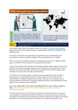 the research report offers a thorough overview