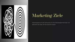 marketing ziele