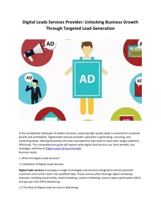 digital leads services provider unlocking