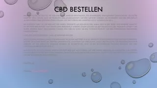 cbd bestellen