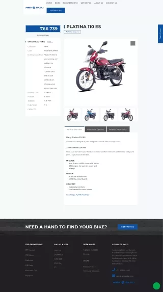 Bajaj Platina 110 ES On Road Price In Bangalore - Mileage  Amba Bajaj