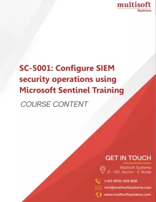sc 5001 configure siem security operations using