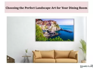 Choosing the Perfect Landscape Art for Your Dining Room