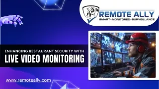 Restaurant Safety Matters: Simply with Live Video Monitoring