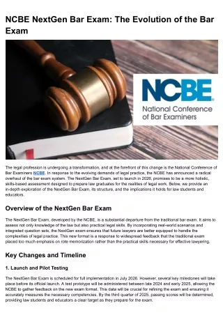 ncbe nextgen bar exam the evolution