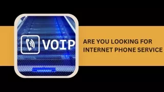 are you looking for internet phone service