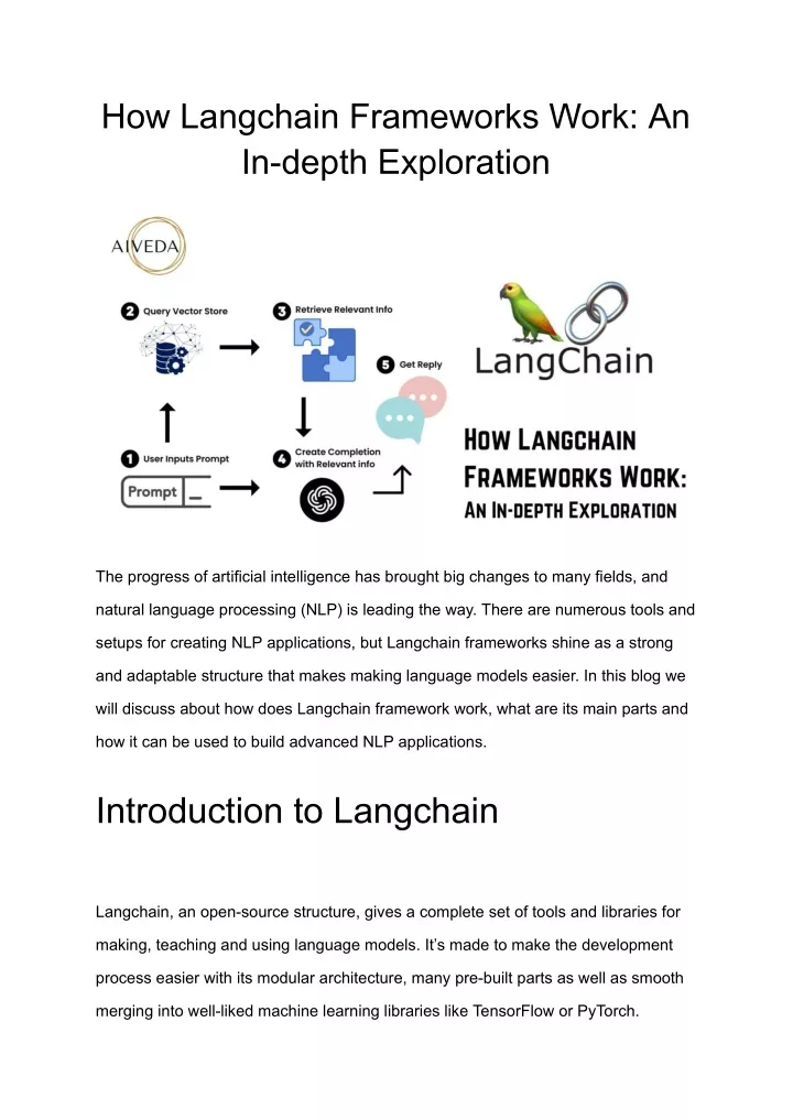 how langchain frameworks work an in depth