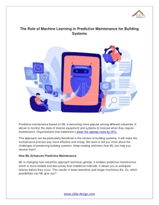 The Role of Machine Learning in Predictive Maintenance for Building Systems