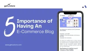 E-Commerce Blog: 5 Importance of Having One.