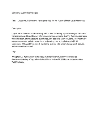 company justtry technologies