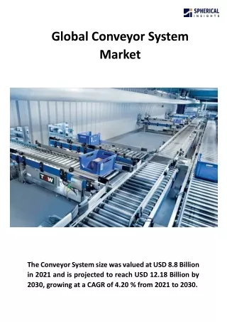 global conveyor system market