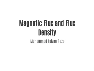 Magnet flux and flux density