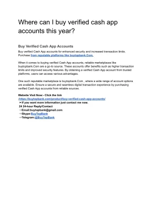 Where can I buy verified cash app accounts this year