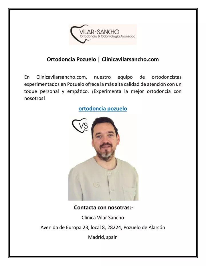 ortodoncia pozuelo clinicavilarsancho com