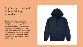 Buy Custom Hoodies & Hoodie Printing in Australia