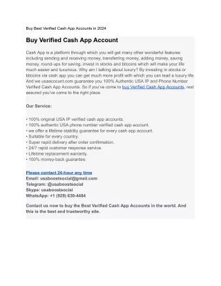 Buy Verified Cash App Accounts