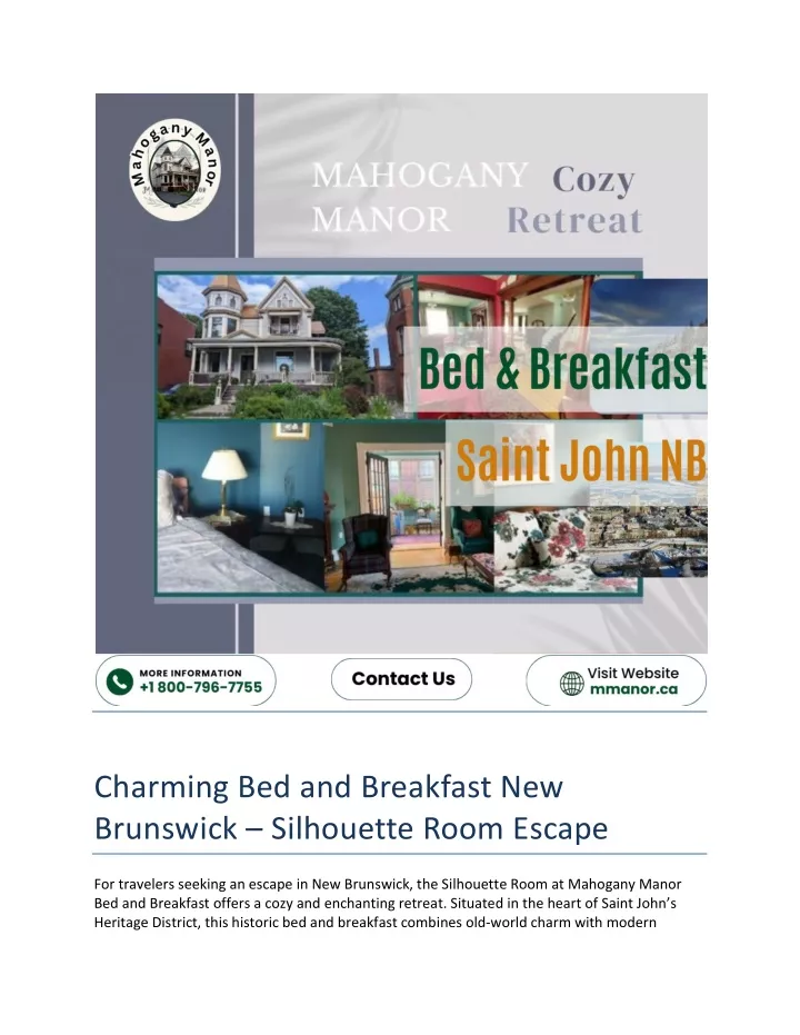 charming bed and breakfast new brunswick