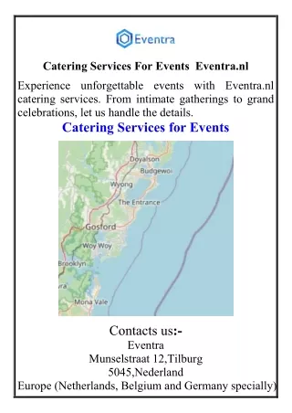 Catering Services For Events  Eventra.nl