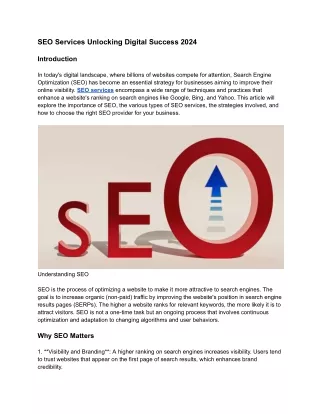 SEO Services Unlocking Digital Success 2024