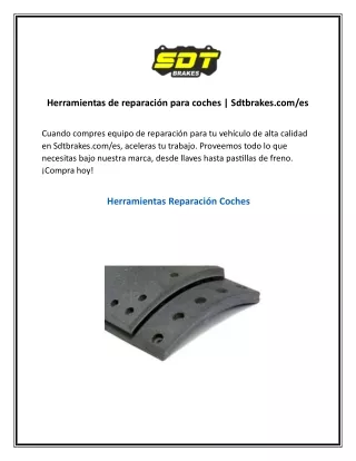 Herramientas de reparación para coches Sdtbrakes